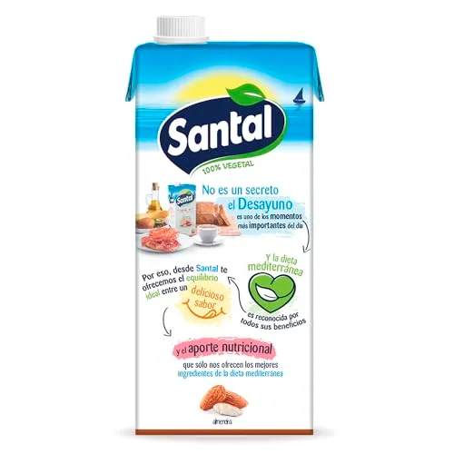 Santal ▫️ Bebida Vegetal de Amêndoa Sem Açúcares Adicionados, Embalagem de 6 x 1 L 4