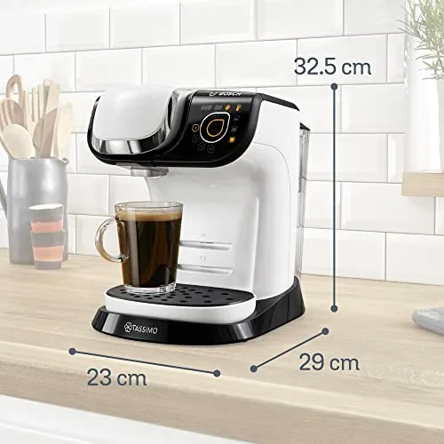 Bosch ▫️ Máquina multibebida TASSIMO MY WAY 2, TAS6504, até 70 bebidas, OneTouch, serviço individual, personalização de bebidas, filtragem de água BRITA MAXTRA+, INTELLIBRE, branca 2