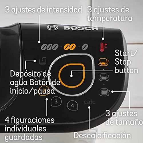 Bosch ▫️ Máquina multibebida TASSIMO MY WAY 2, TAS6504, até 70 bebidas, OneTouch, serviço individual, personalização de bebidas, filtragem de água BRITA MAXTRA+, INTELLIBRE, branca 7
