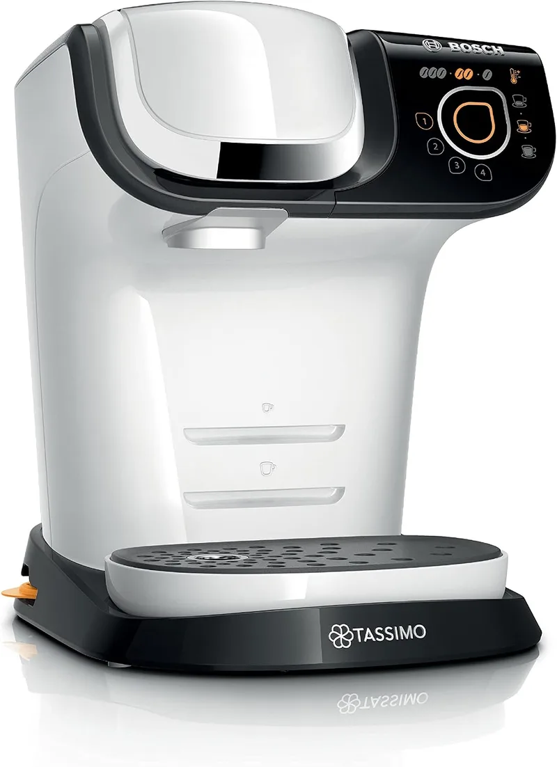 Bosch ▫️ Máquina multibebida TASSIMO MY WAY 2, TAS6504, até 70 bebidas, OneTouch, serviço individual, personalização de bebidas, filtragem de água BRITA MAXTRA+, INTELLIBRE, branca