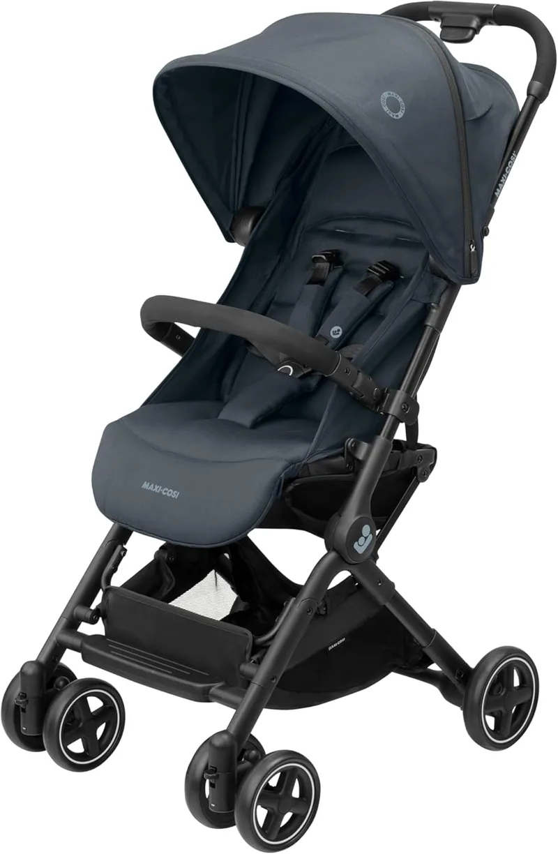 Maxi-Cosi Lara2, Carrinho de Passeio Leve, 0-4 Anos, 0-22 kg, Compacto, 3 Reclinações, Reclinação Total, Dobra Automática, Alcofa de Ombro, Grafite Essencial
