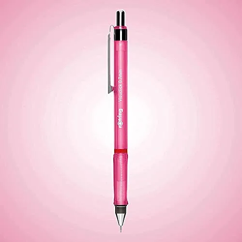 Rotring ▫️ Porta-minas Visuclick | 0,7 mm | Mina 2B | Corpo rosa vivo | 12 unidades 2