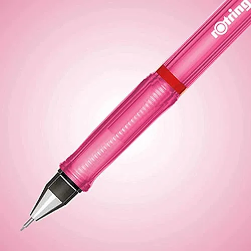 Rotring ▫️ Porta-minas Visuclick | 0,7 mm | Mina 2B | Corpo rosa vivo | 12 unidades 3