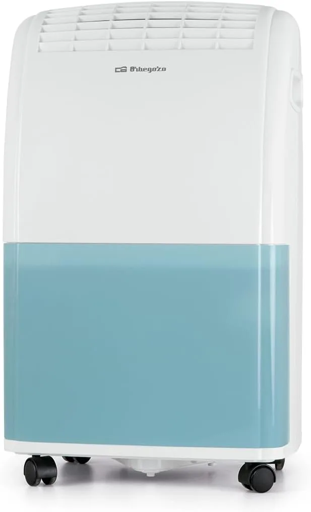 Orbegozo ▫️ Dh 2070, Desumidificador com capacidade de desumidificação de 20 L/dia, refrigerante R290, depósito de 3,6 L, área de aplicação de 120 m², sistema anticongelante, 420 W, branco