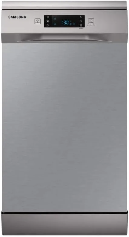 Samsung ▫️ DW50R4070FS Máquina de lavar louça de 45 cm, 10 serviços, 6 programas, INOX E | Máquina de lavar louça compacta, Classe E, 3.ª bandeja para talheres, Programa Auto, Programa Expresso de 60 minutos