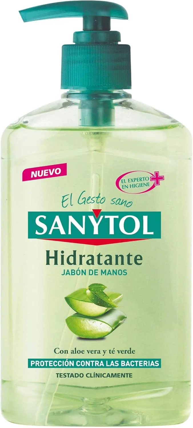 Sanytol ▫️ com Proteção Total contra Agentes Externos, Sabonete Hidratante para as Mãos, Aloé Vera, 250 ml