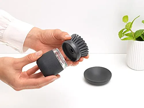 Brabantia ▫️ Escova com dispensador de sabonete, cinzento escuro, tamanho único 5