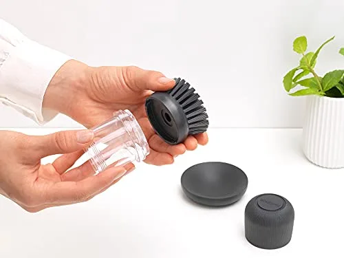 Brabantia ▫️ Escova com dispensador de sabonete, cinzento escuro, tamanho único 6