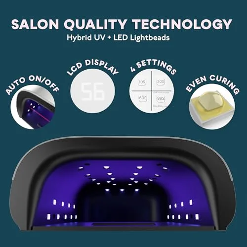 SUNUV ▫️ Lâmpada UV para unhas, LED profissional, sensor automático, SUN3 Branca 3
