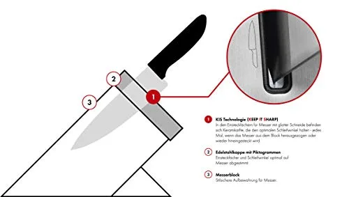 ZWILLING ▫️ Conjunto de facas Gourmet com autoafiamento, 7 peças, Fabricado na Alemanha 6