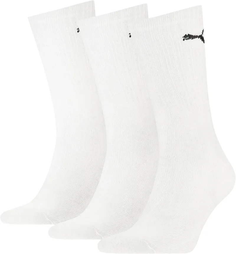 PUMA ▫️ Meias Crew Sock Unissexo para adultos (Conjunto de 3)