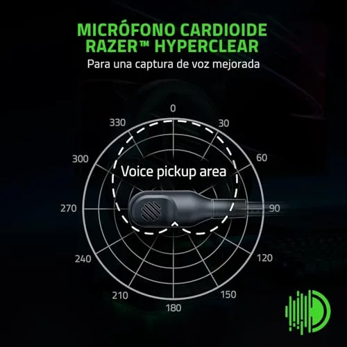 Razer ▫️ BlackShark V2 X - Auscultadores para jogos (Auscultadores com fio com driver de 50 mm e supressão de ruído para PC, Mac, PS4, Xbox One e Switch) Preto 4