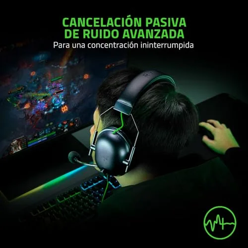 Razer ▫️ BlackShark V2 X - Auscultadores para jogos (Auscultadores com fio com driver de 50 mm e supressão de ruído para PC, Mac, PS4, Xbox One e Switch) Preto 5