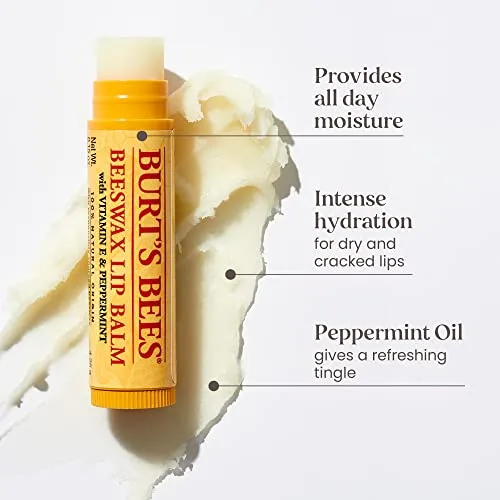 Burt's Bees ▫️ Bálsamos labiais Freshly Picked, : Cera de abelha, Melancia, Tangerina 2