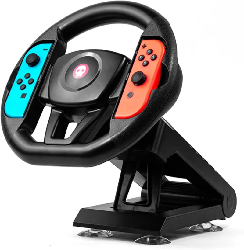 Numskull ▫️ Suporte de Mesa com Volante Joy-Con para Nintendo Switch e OLED – Acessório de Volante de Corrida