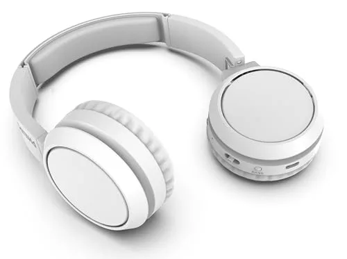 PHILIPS ▫️ H4205WT/00 - Auscultadores sem fios Bluetooth, On Ear Bass Boost, 29 horas de autonomia, função de carregamento rápido, isolamento acústico, design dobrável, 2020, Branco (White) 2