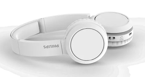 PHILIPS ▫️ H4205WT/00 - Auscultadores sem fios Bluetooth, On Ear Bass Boost, 29 horas de autonomia, função de carregamento rápido, isolamento acústico, design dobrável, 2020, Branco (White) 3