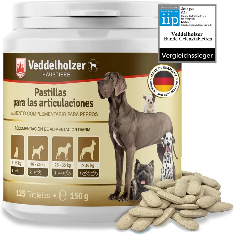 Veddelholzer ▫️ Condroprotetor para Cães com Mexilhão Verde, Colagénio e MSM