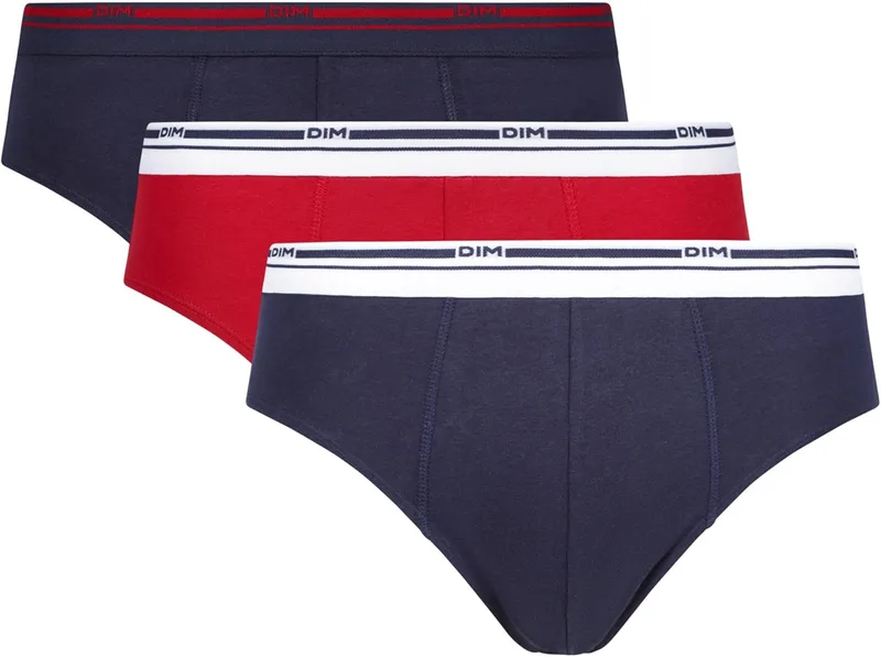 Dim ▫️ Pack Slip Clássico Cores Slip Algodão Stretch Homem x3