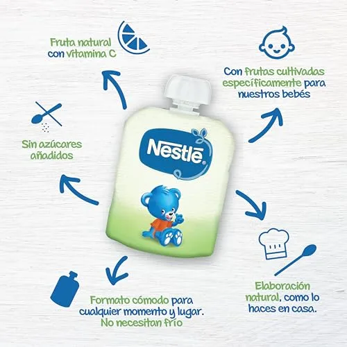 Nestlé Papillas ▫️ Nestlé Puré de Banana e Laranja com Biscoito 16x90 g 4