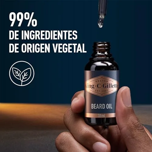 King C. Gillette ▫️ Óleo de Barba para Homem, 30 ml 6