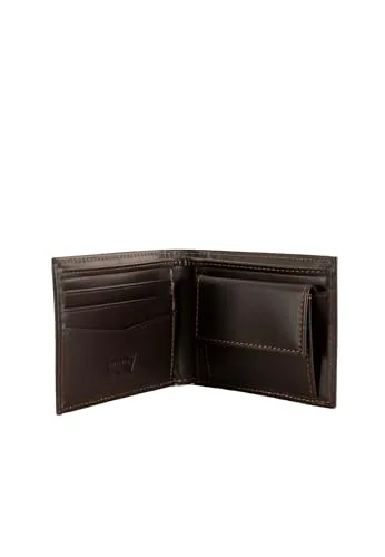 Levi's ▫️ Casual Classics Hunte Coin Bifold - Batwin Unissexo, Castanho Escuro, UN 3