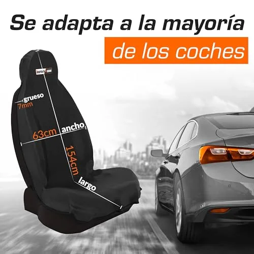 Upgrade4cars ▫️ 2 x Capas impermeáveis para bancos dianteiros de automóvel 5