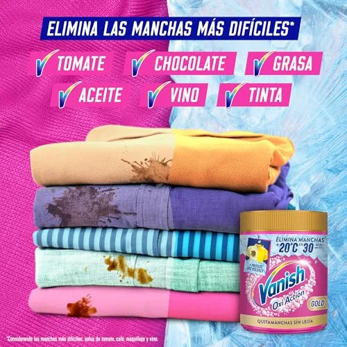 Vanish ▫️ Gold Removedor de Manchas - A nossa melhor fórmula em pó, sem lixívia, 960 g 5