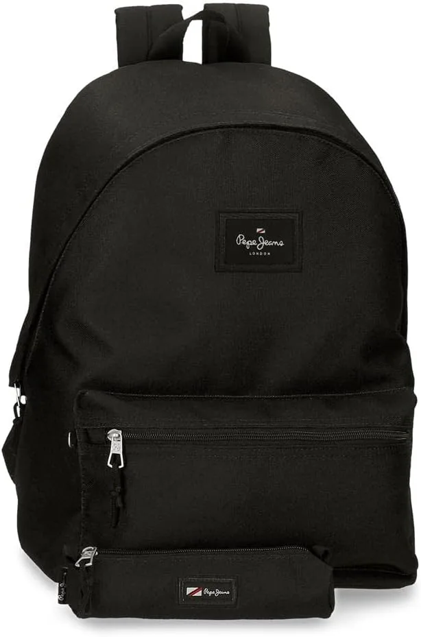 Pepe Jeans ▫️ Aris Laptop Backpack, Preto, 15,6", 15,6" preto