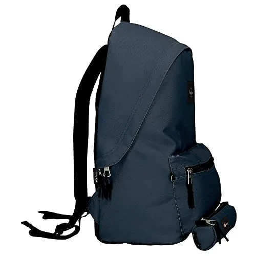 Pepe Jeans ▫️ Aris, Mochila-estojo unissexo para crianças, azul-marinho, M 3