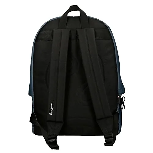 Pepe Jeans ▫️ Aris, Mochila-estojo unissexo para crianças, azul-marinho, M 4