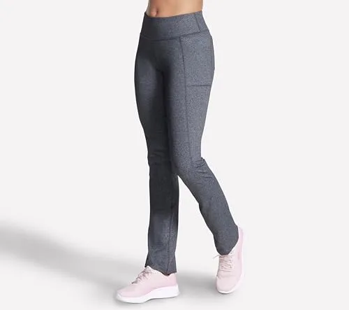 Skechers ▫️ Go Walk Calças de cintura alta Joy – Elásticas em 4 direções, com absorção de humidade, cintura em camadas - Leggings para mulher 3