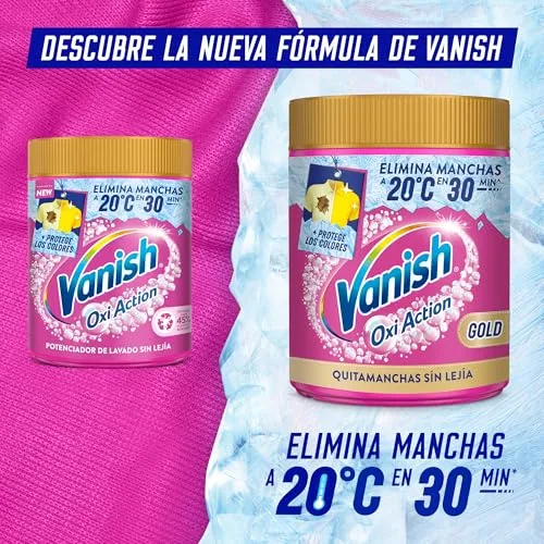 Reckitt ▫️ Vanish Oxi Action Multipoder - Removedor de manchas multifuncional para a roupa, em pó, sem lixívia, 400 g. 2