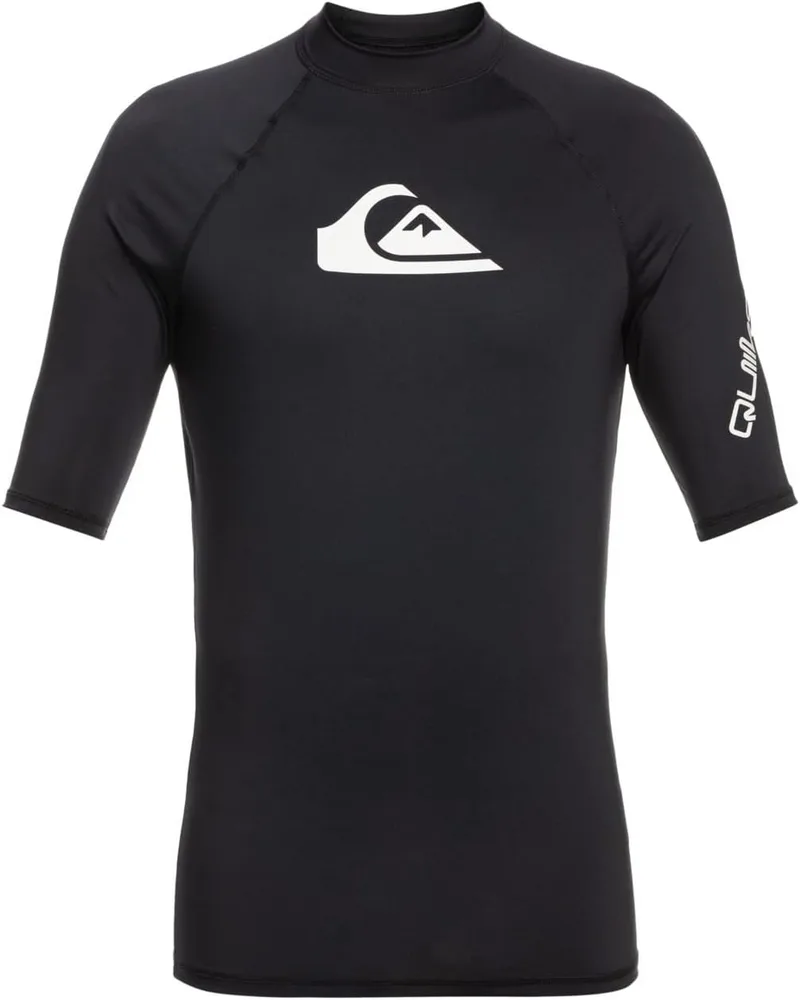 Quiksilver ▫️ All Time - T-shirt de manga curta com proteção solar UPF 50 para rapaz 8-16 T-Shirt para rapaz