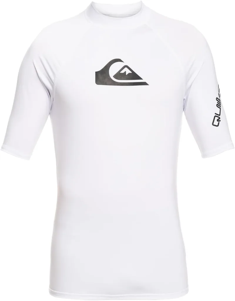 Quiksilver ▫️ All Time SS T-Shirt de Surf Rashguard À Manches Courtes Camisola Rash Guard para Homem
