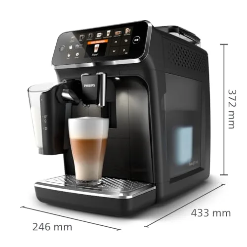 PHILIPS ▫️ 5400 Máquina de café superautomática LatteGo, 12 bebidas, Preto 6