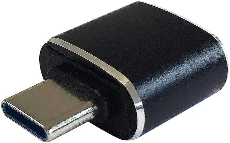 AISENS ▫️ A108-0369 - Mini adaptador USB 3.1 Gen2 3A, tipo USB-C/M-A/H, preto