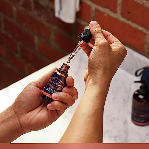 King C. Gillette ▫️ Óleo para barba para homem com óleo de argão vegetal, jojoba, abacate, sementes de macadâmia e óleo de amêndoa, 30 ml 4