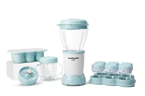 NutriBullet ▫️ Baby Batidora, liquidificador, sistema de preparação de alimentos para bebés, componentes e acessórios sem BPA, potência de 250 W, NBY100 4
