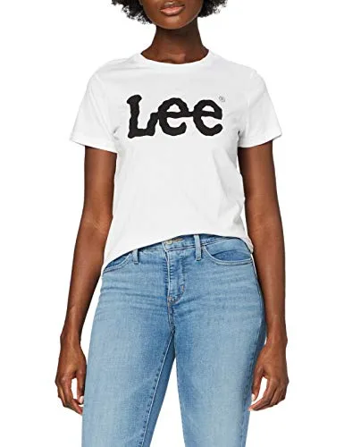Lee ▫️ T-shirt para mulher - Corte regular - T-shirt com logótipo - Preto 3