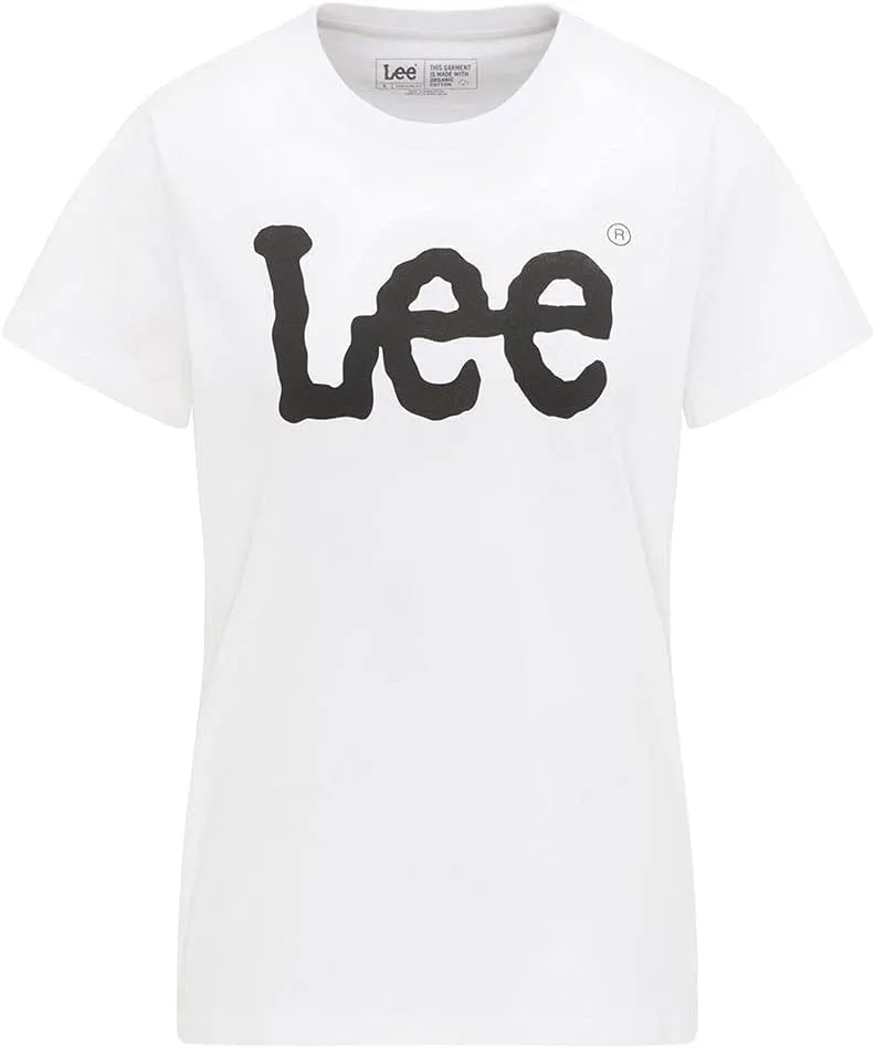 Lee ▫️ T-shirt para mulher - Corte regular - T-shirt com logótipo - Preto