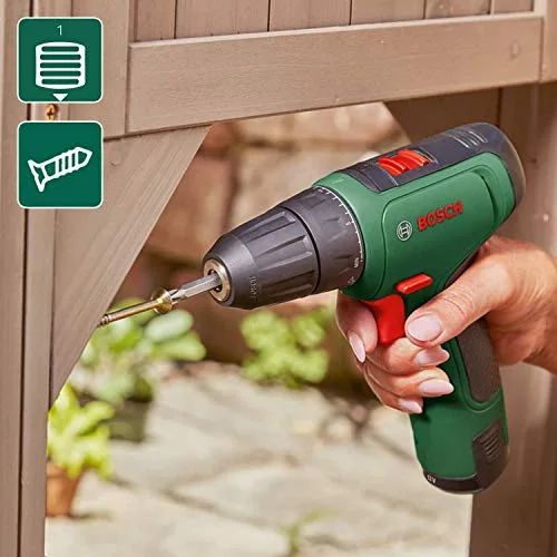 Bosch ▫️ Berbequim/aparafusadora a bateria EasyDrill 1200 (bateria de 2,0 Ah, sistema de 12 V, conjunto de brocas e pontas de aparafusar, em bolsa de tecido) - Edição Amazon 4