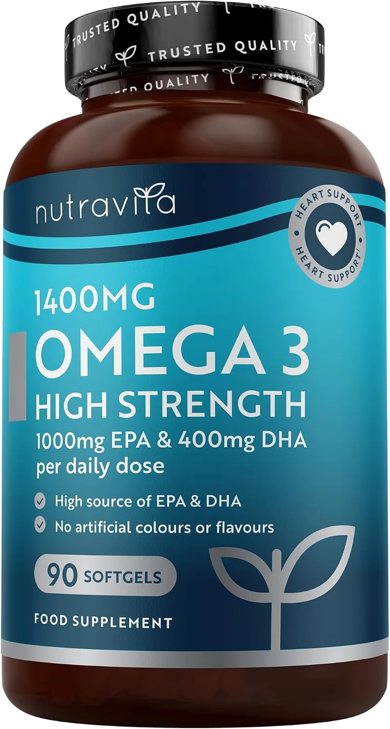 Nutravita ▫️ Óleo de Peixe Ómega 3 de Potência Máxima 2000 mg
