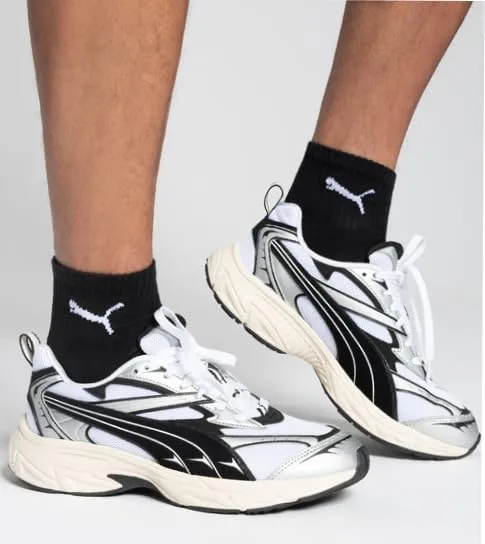 PUMA ▫️ Meias curtas unissexo para adulto (pacote de 5) 4