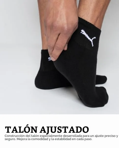 PUMA ▫️ Meias curtas unissexo para adulto (pacote de 5) 5