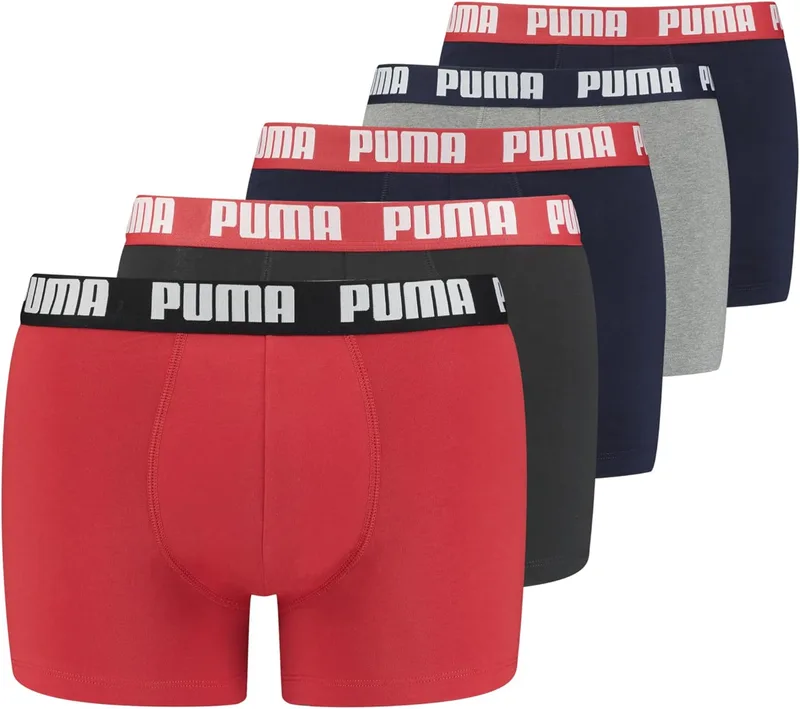 PUMA ▫️ Cuecas boxer para homem (pack de 5)