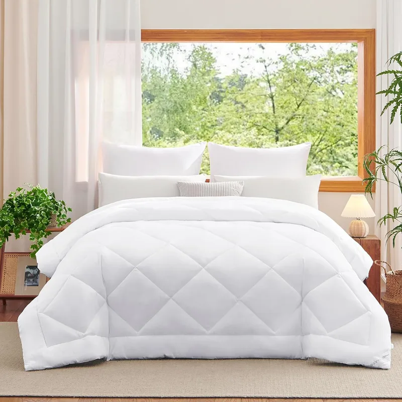 WAVVE ▫️ Nordic Nordic Bed 150 Nordic Bed 135 300gr/m² Edredão de fibras, leve, macio e respirável (240x220 cm)
