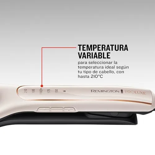 Remington ▫️ Modelador de Cabelo para Ondas [4 em 1: 4 tipos de ondas] PROluxe (Tecnologia OPTIHeat, penteados duradouros, cerâmica, 5 níveis de temperatura até 210 °C, ajuste Pro+, digital, aquecimento em 30 s) CI91AW 3