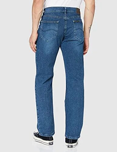 Lee ▫️ Relaxed Fit Straight Leg Jean - Calças de corte reto com corte descontraído. Homem 5