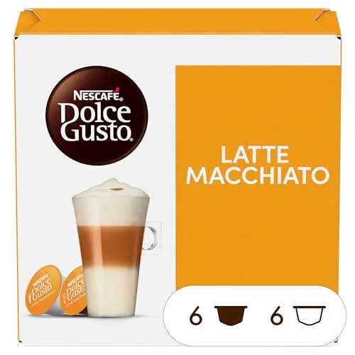 Nescafé Dolce Gusto ▫️ Latte Macchiato - Cápsulas de café, 48 cápsulas (3 x 16) - Originais para máquinas de café Dolce Gusto 5